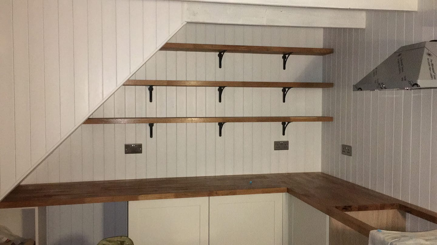 Customer photo review of 7 Inch Ironbridge Cast Iron Shelf Bracket