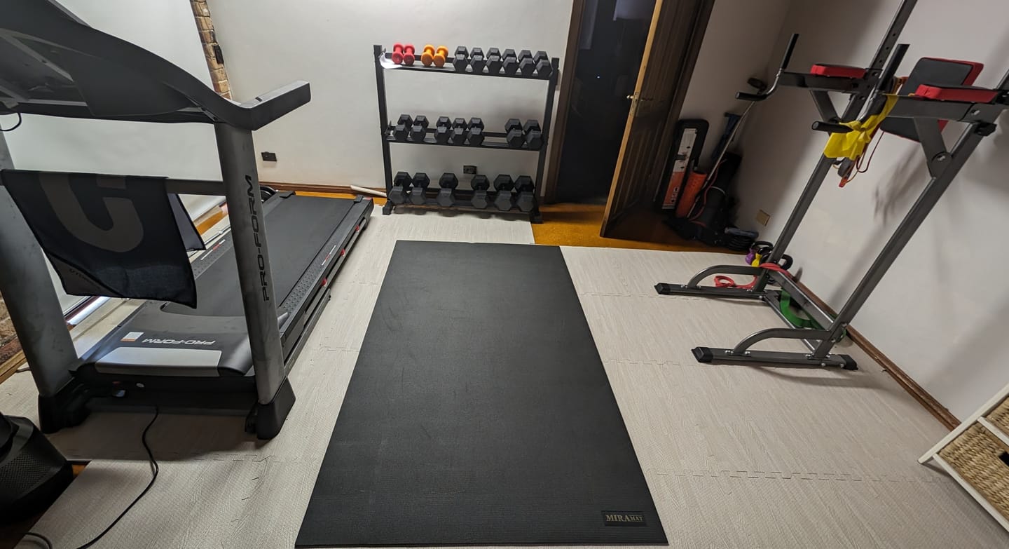 Customer photo review of Miramat® - 200cm x 120cm - Extra Large Exercise Mat - In Stock