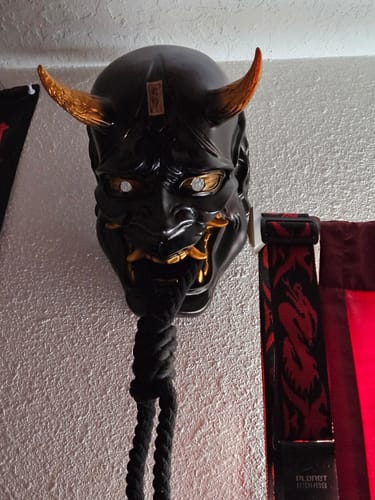 Carl B. review of Black Handcrafted Ghost Hannya Resin Mask image 1 out of 1