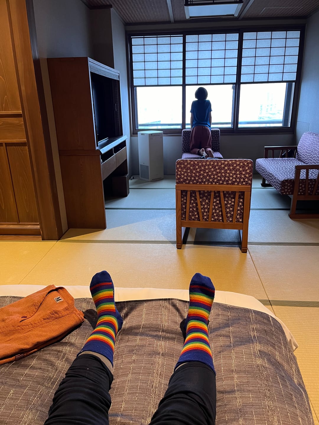 Customer photo review of Socks Mallow Stripe