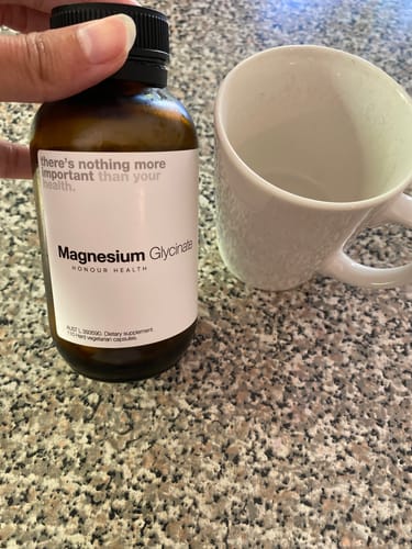 Customer photo review of Magnesium Glycinate (Pure & Unbuffered) - 110 Capsules