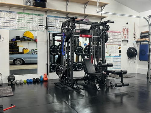 Customer photo review of Major Fitness B52 All-In-One Home Gym Smith Machine