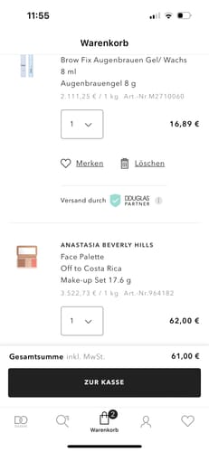 Customer photo review of Herz Buchstabenkette