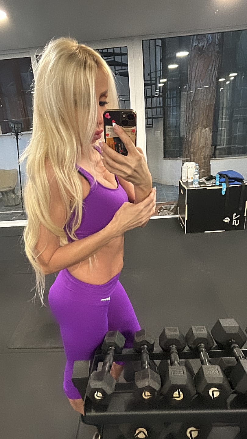Customer photo review of Leggings All-Up Bianco
