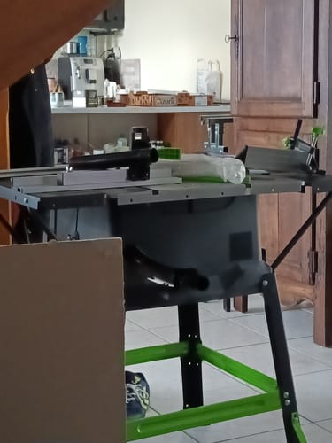 Customer photo review of Scie sur table 255mm Evolution FURY5-S avec Lame multi-matériaux TCT