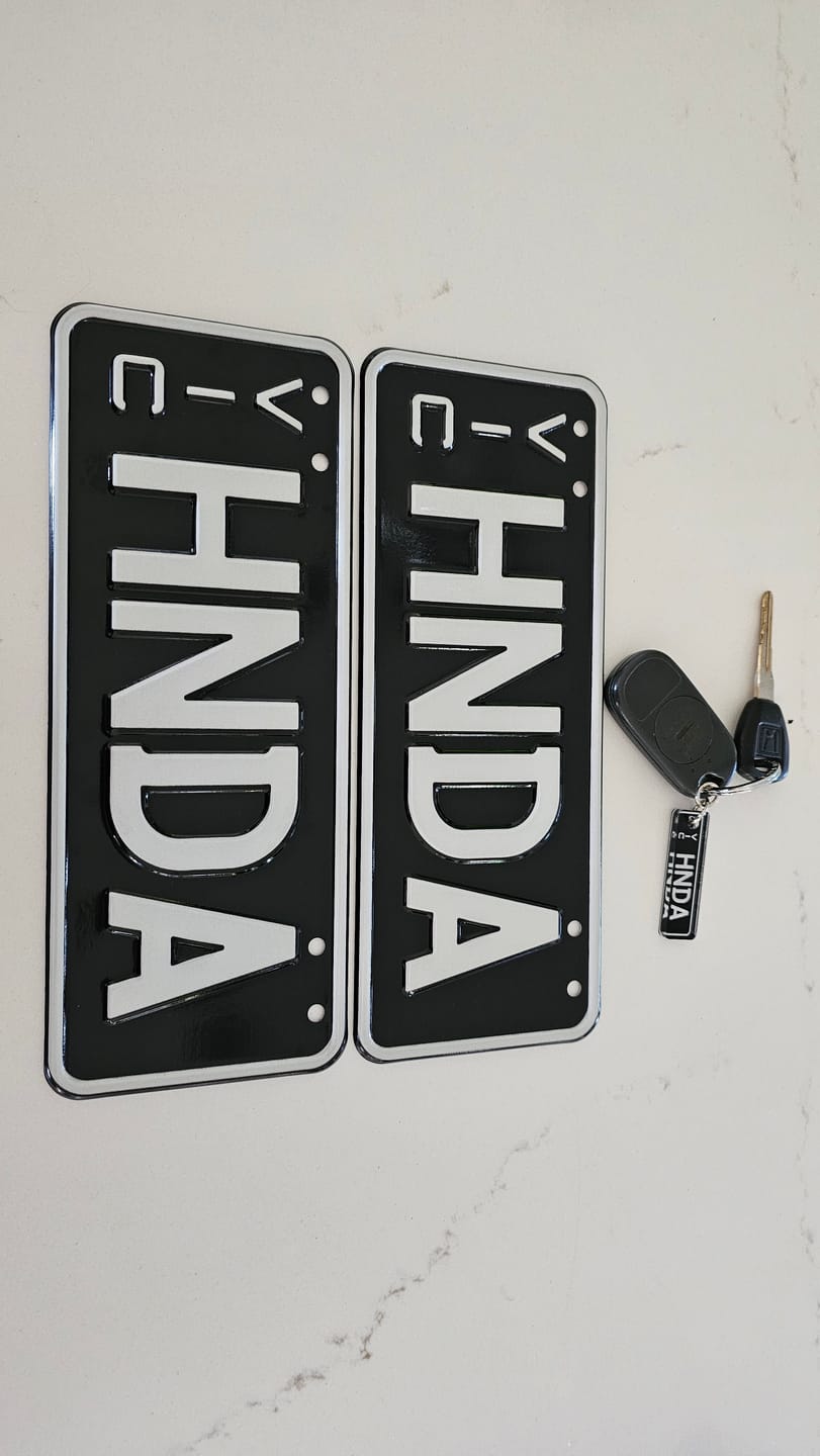 Customer photo review of VIC Classic Licence Plate Custom Keychain