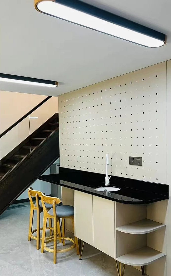 Customer photo review of Dimmable Minimalist Long Oval Flush Mount LED Light