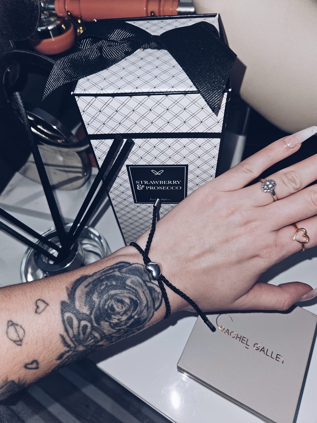 Customer photo review of Amore Heart Adjustable Knot Bracelet