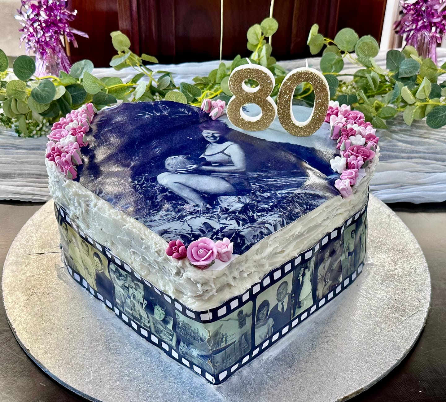 Customer photo review of Film Reel - Custom Edible Icing Image