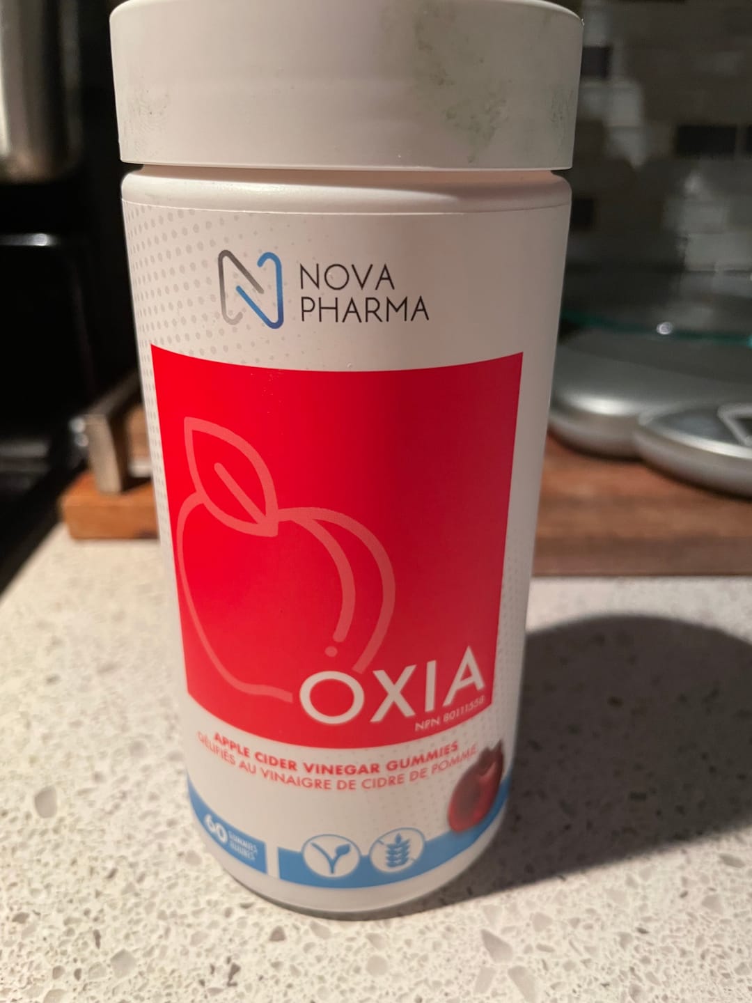Customer photo review of Nova Pharma - Oxia Vinaigre de cidre de pomme (60 jujubes)
