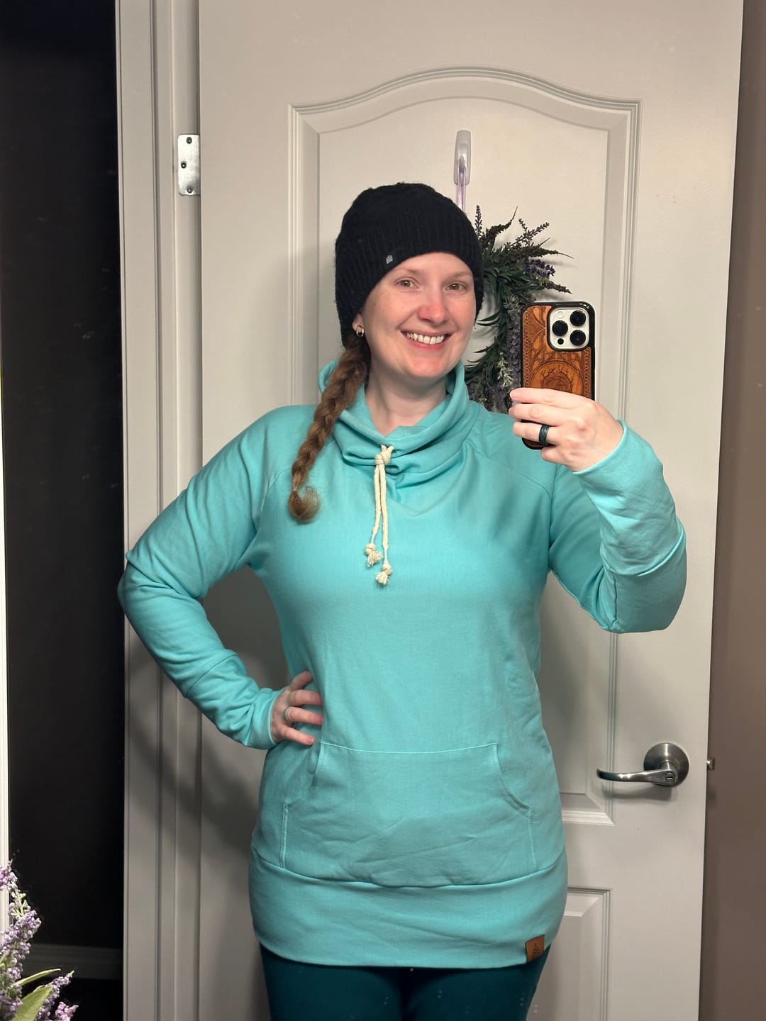Customer photo review of *Freshly Baked* Cowl Sweatshirt (Fleece) - Boxing Week