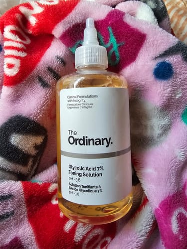 Customer photo review of Glycolic Acid 7% Exfoliating Toning Solution 240ml