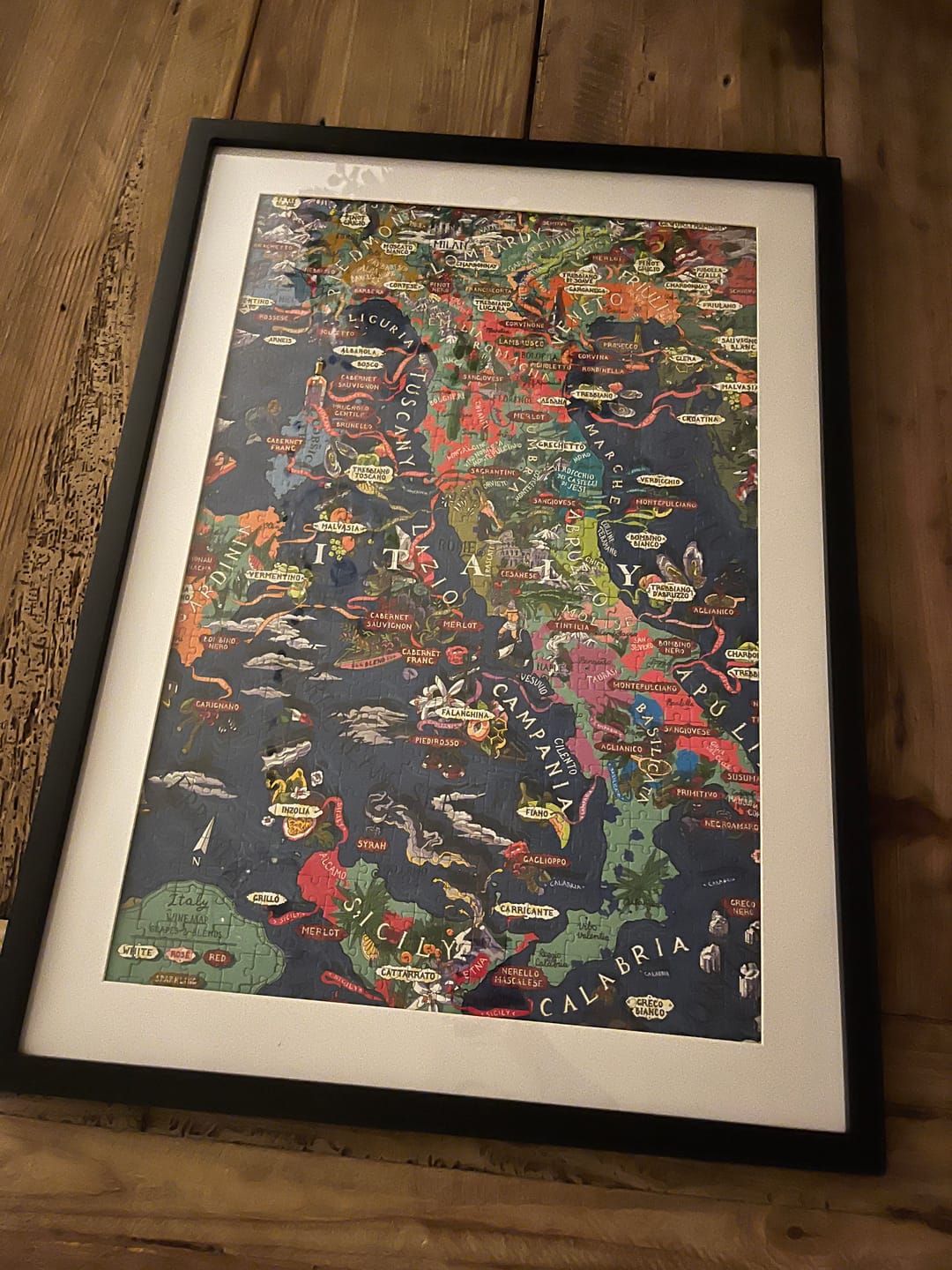 Customer photo review of Wine Puzzle - Italy