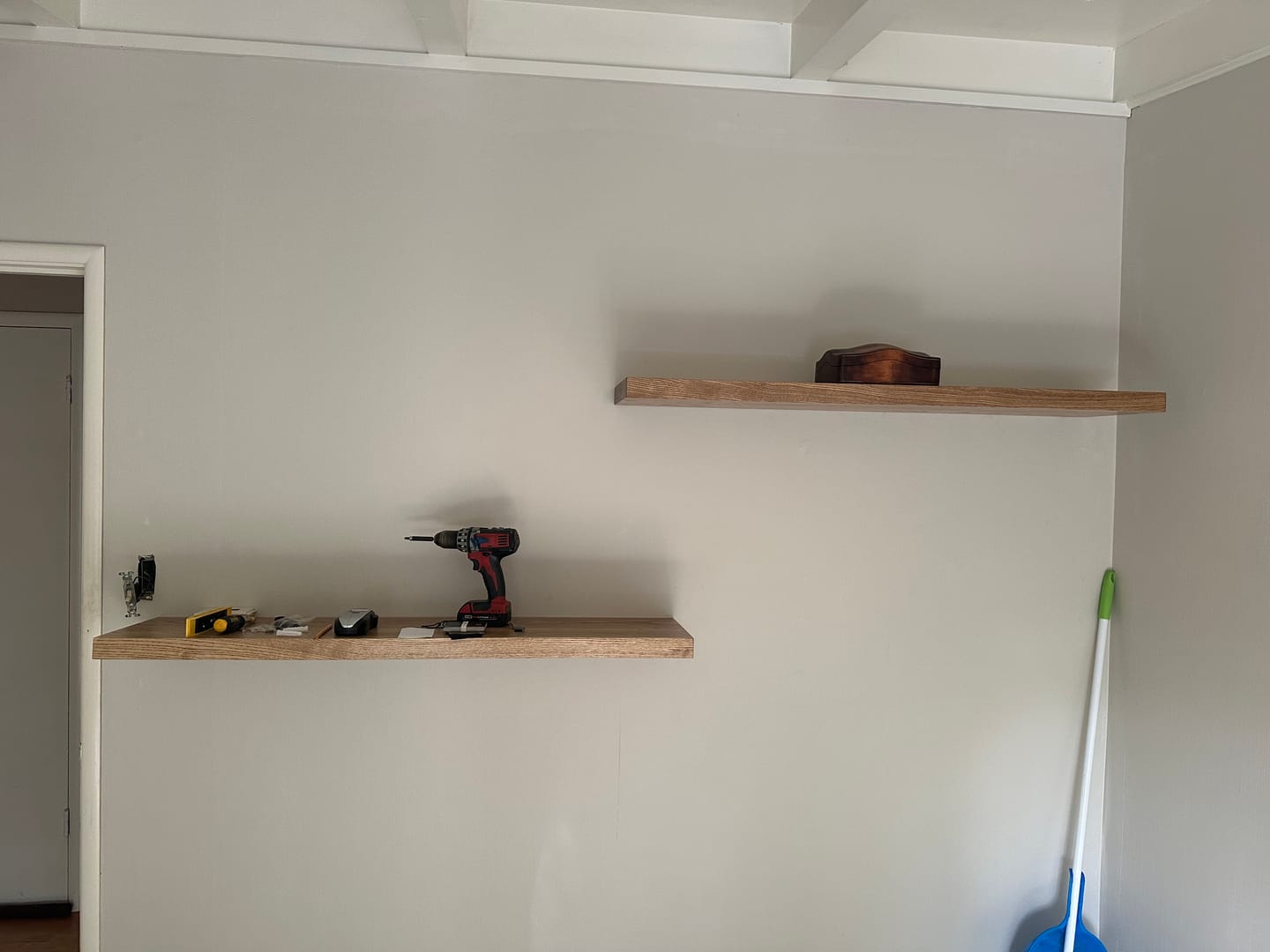 Customer photo review of Ash Floating Shelves