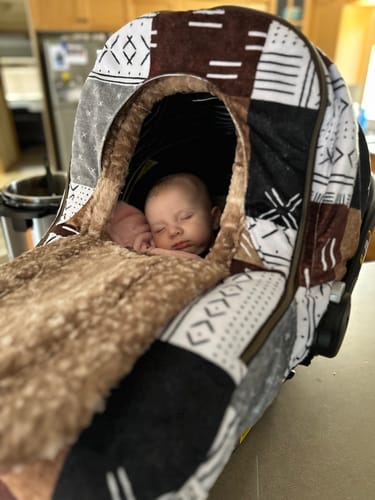 Customer photo review of Winter - Mudcloth Patchwork