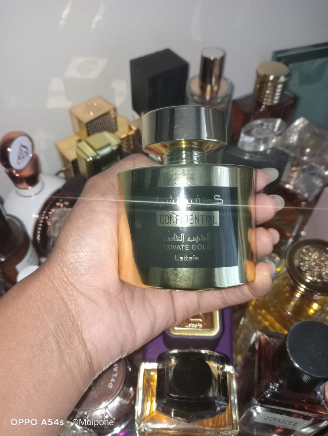 Customer photo review of Confidential Private Gold Lattafa Perfumes 100ml