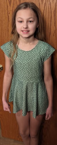 Customer photo review of pep swim dress top