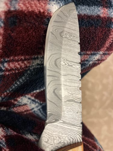 Customer photo review of Lucky Dip Damascus Knife