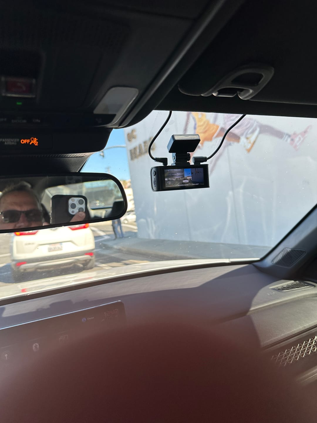 Customer photo review of Redtiger F7N 4K Dual Front and Rear Dash Cam With 64GB SD Card