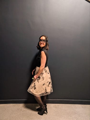Customer photo review of Robe vintage patchwork papillon noire des années 1950 Cocktail Chic