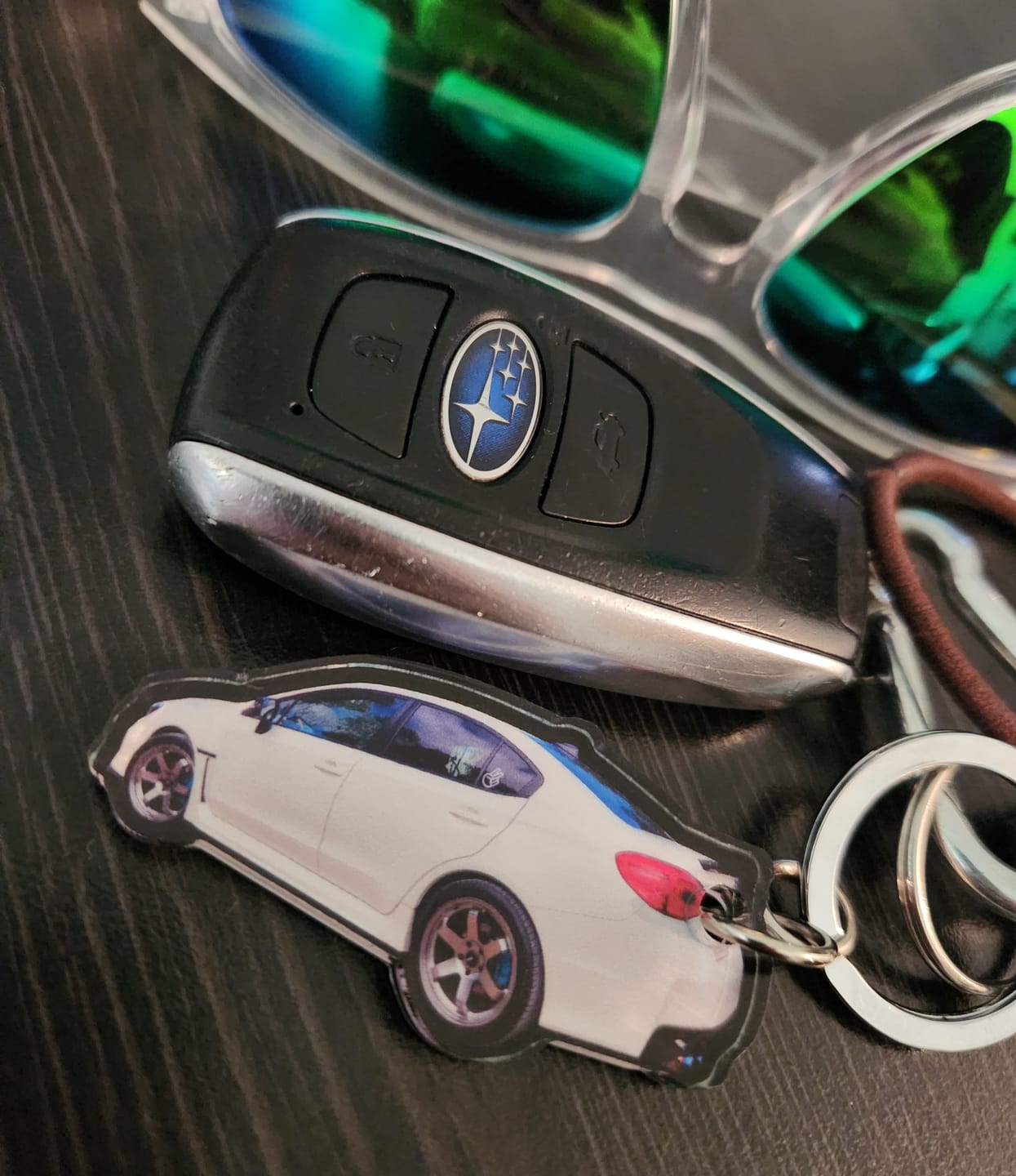 Customer photo review of PG Mini Custom Keychain