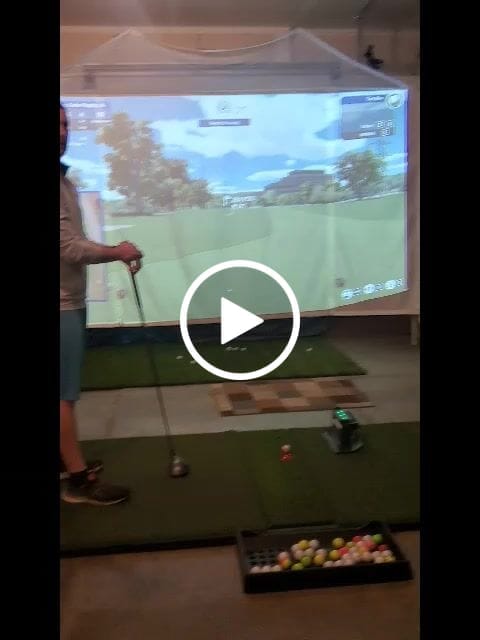 Customer video review of SkyTrak+ Retractable Screen Package