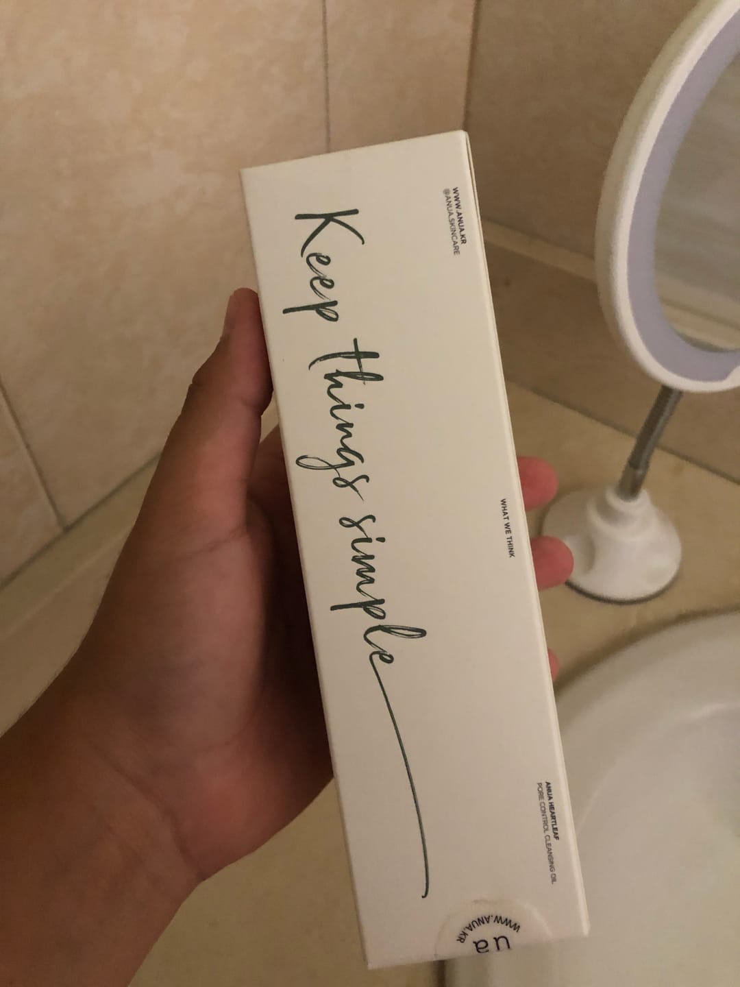Customer photo review of HEARTLEAF PORE CONTROL CLEANSING OIL