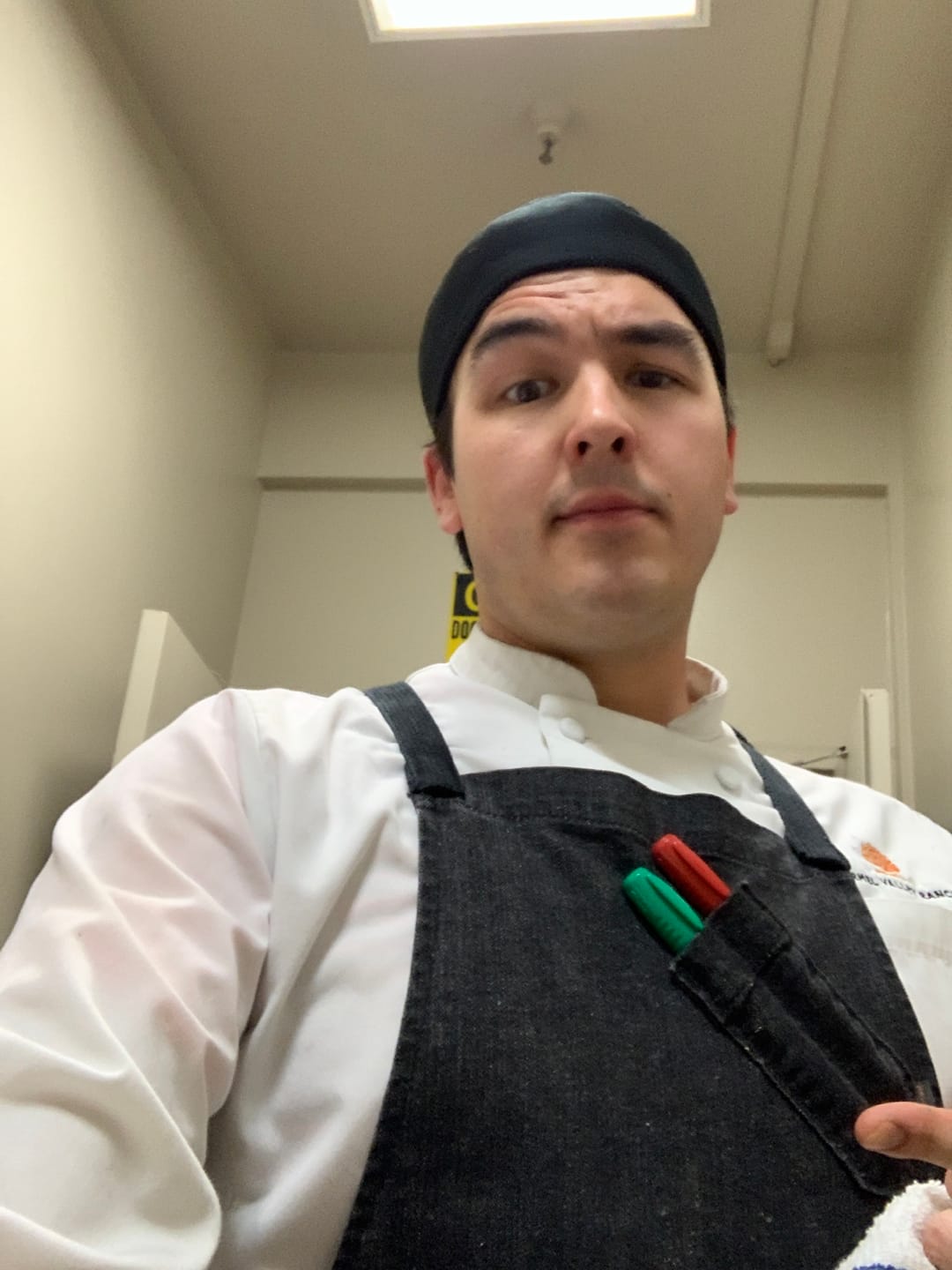 Customer photo review of Burgundy Chef Apron
