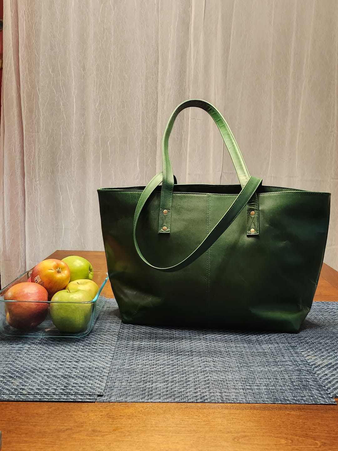 Customer photo review of The Kim Tote Bag - Green