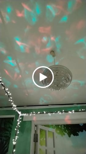 Customer video review of 2-in-1-Nordlicht- und Meereswellenprojektor