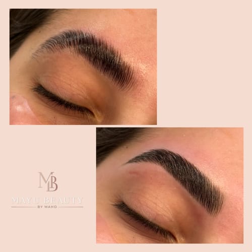 Customer photo review of Deluxe Lash & Brow Balm