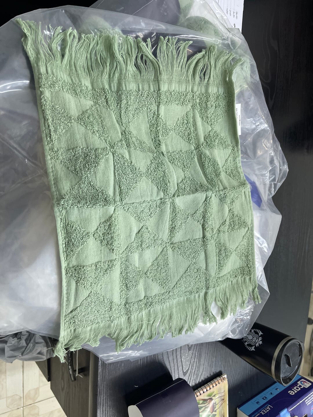 Customer photo review of Granada Hand Towel (Set of 4)