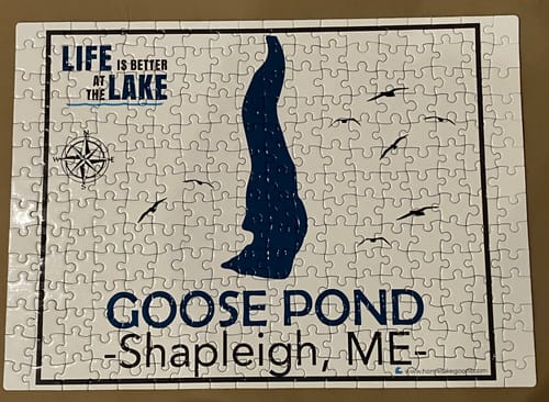 Customer photo review of Custom Lake Puzzle