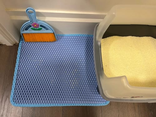Customer photo review of Cat Litter Mat