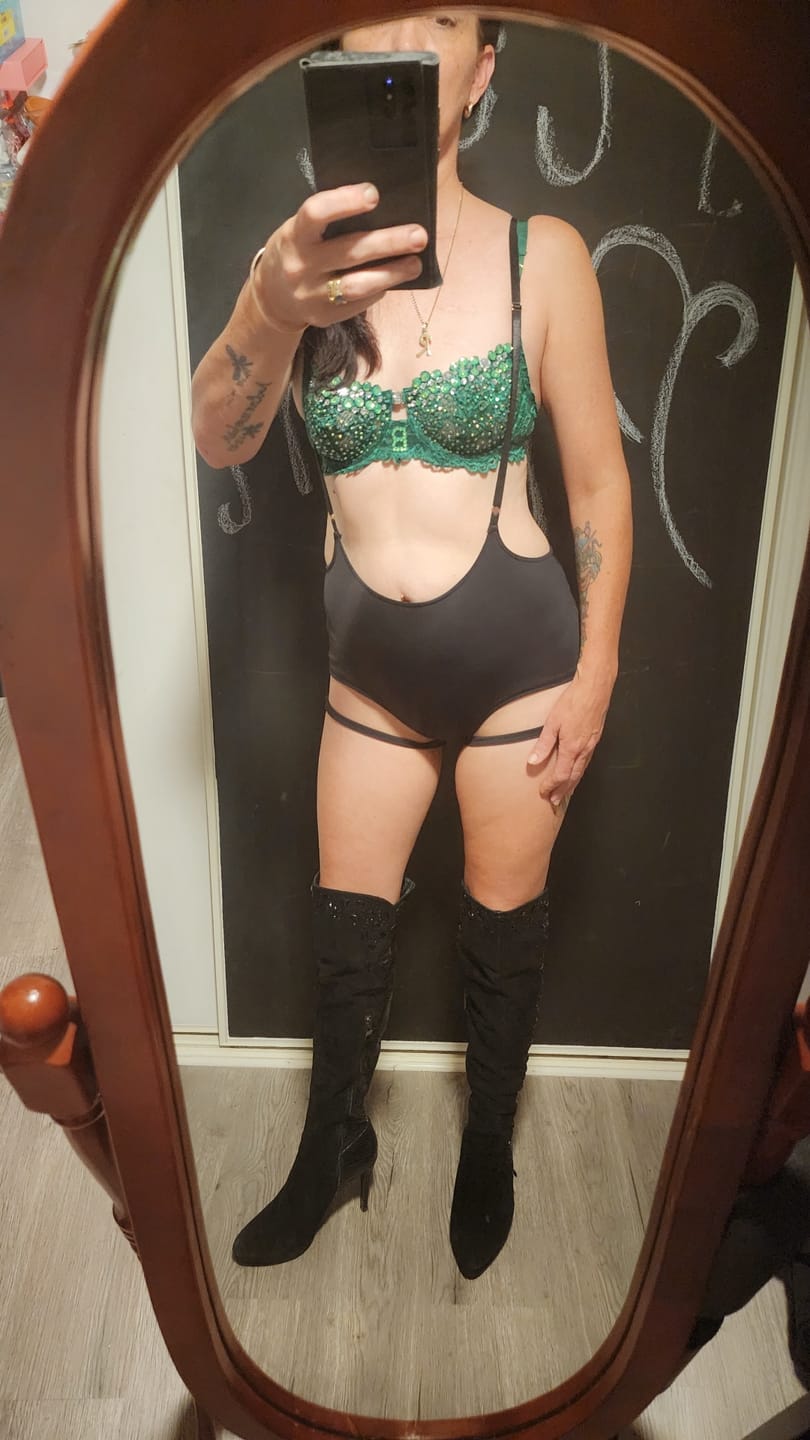 Customer photo review of Zena Adjustable Garter Overall Shorts Black