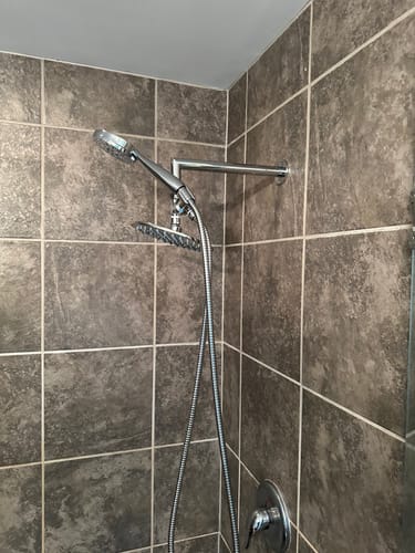 Customer photo review of 3-Spray Dual Shower Head Set