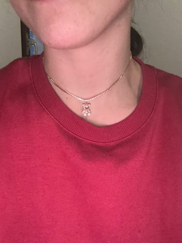 Customer photo review of Collana Bear Diamond