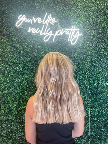 Customer photo review of Full Shine I Tip 100% Remy Human Hair Extensions Balayage (#3/8/22)