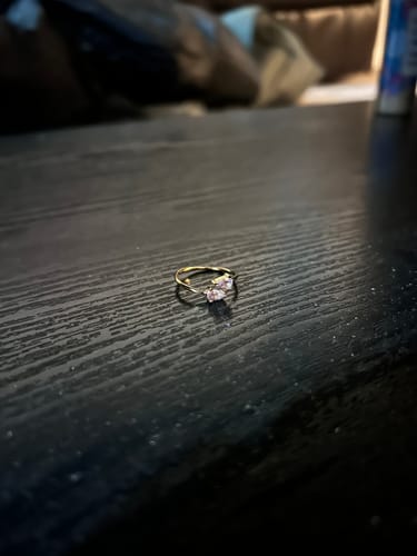 Customer photo review of Amethyst Teardrop Gold Ring (Limited Edition)