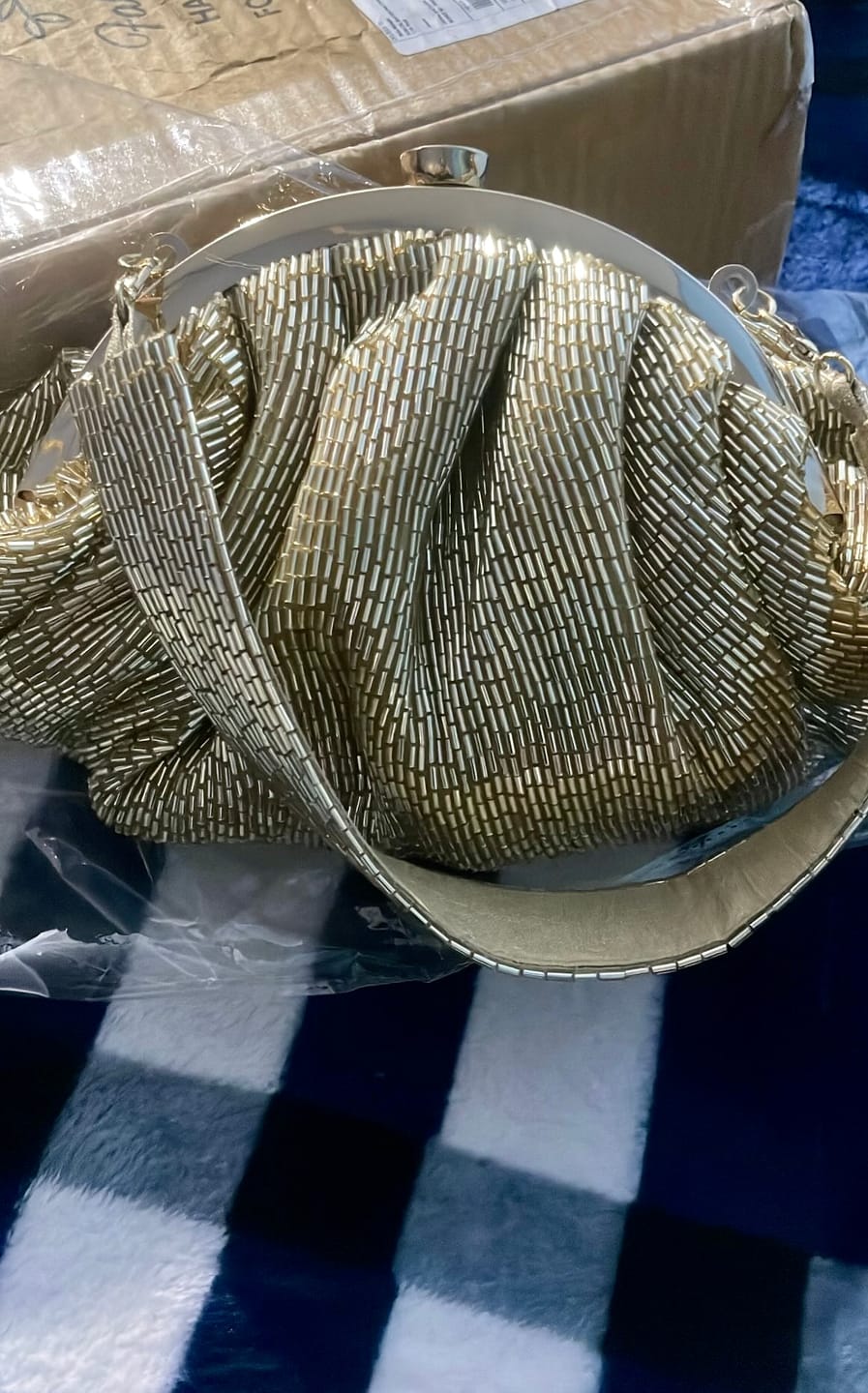 Customer photo review of Sugarcrush Gold Soft Pouch with Handle