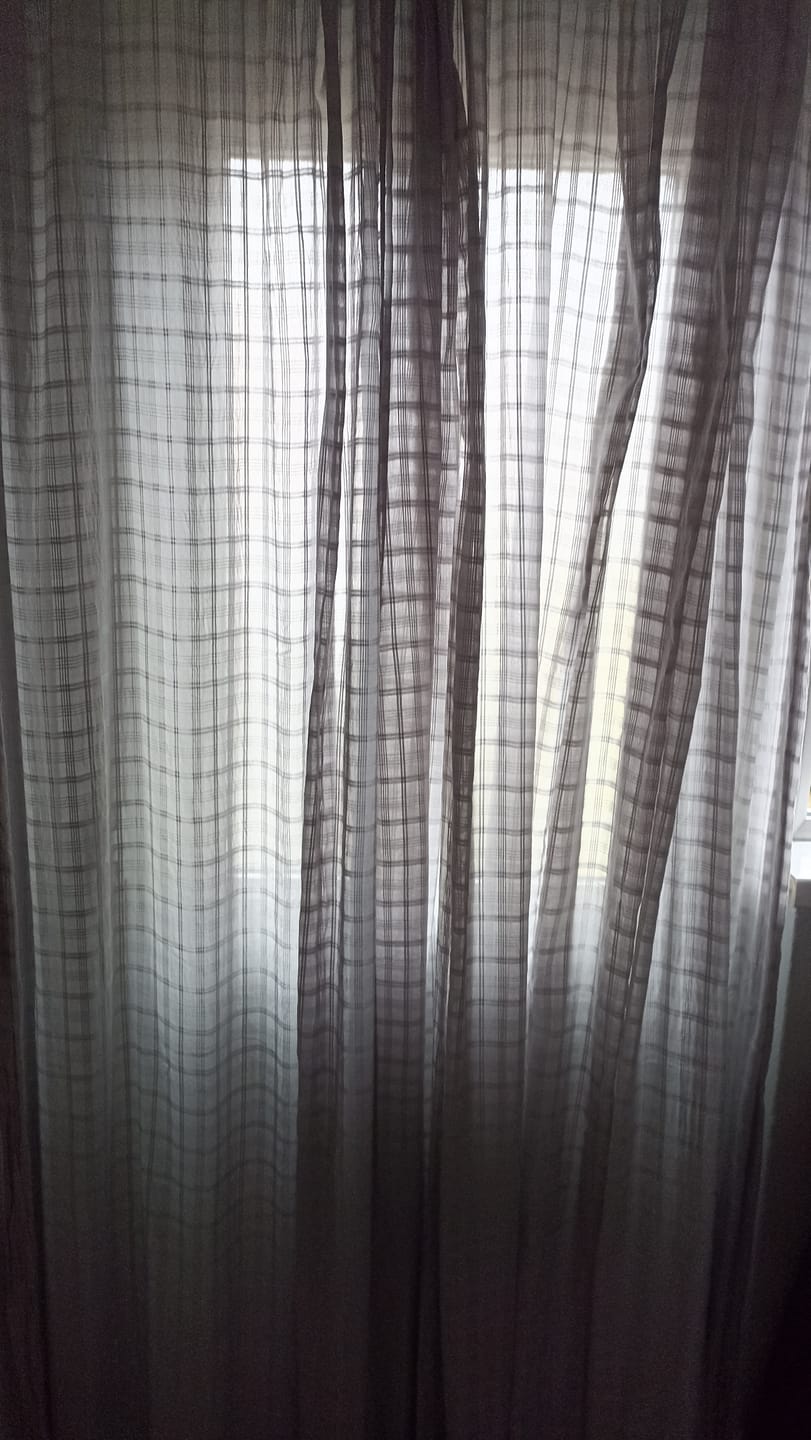 Customer photo review of Grey Checkered Muslin Fabric