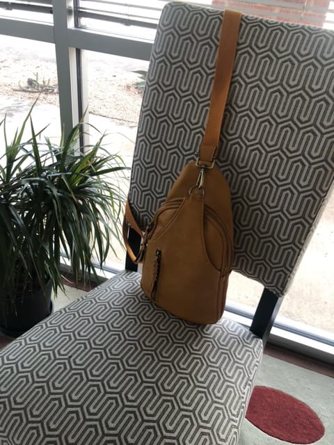 Customer photo review of Nikki Sling Pack Bag