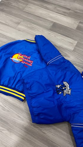 Customer photo review of Vintage Vertical Launching System Bomber Jacket Size Large