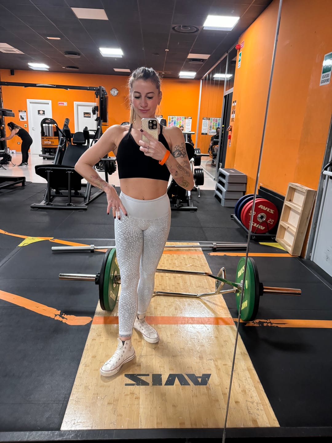Customer photo review of Leggings Jungle Pitone Ghiaccio
