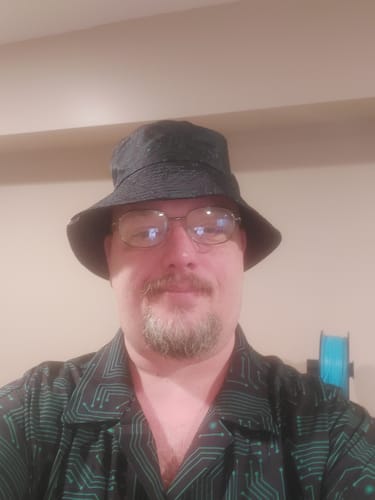 Customer photo review of Green Computer Circuits Button Up Shirt