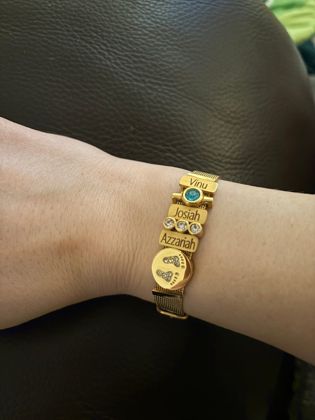 Customer photo review of Mesh bracelet gold