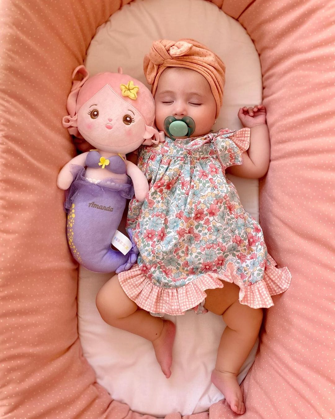Customer photo review of Personalized Fantasy Mermaid Plush Baby Girl Doll