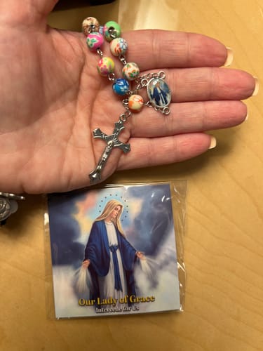 Customer photo review of Our Lady of Grace Clay One Decade Rosary