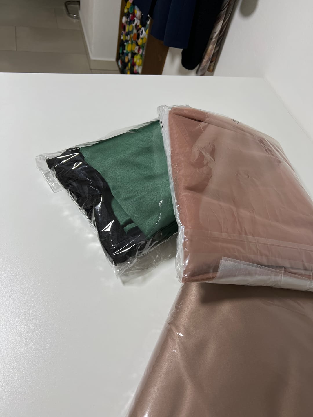 Customer photo review of Tafta Elastica Premium Verde Smarald