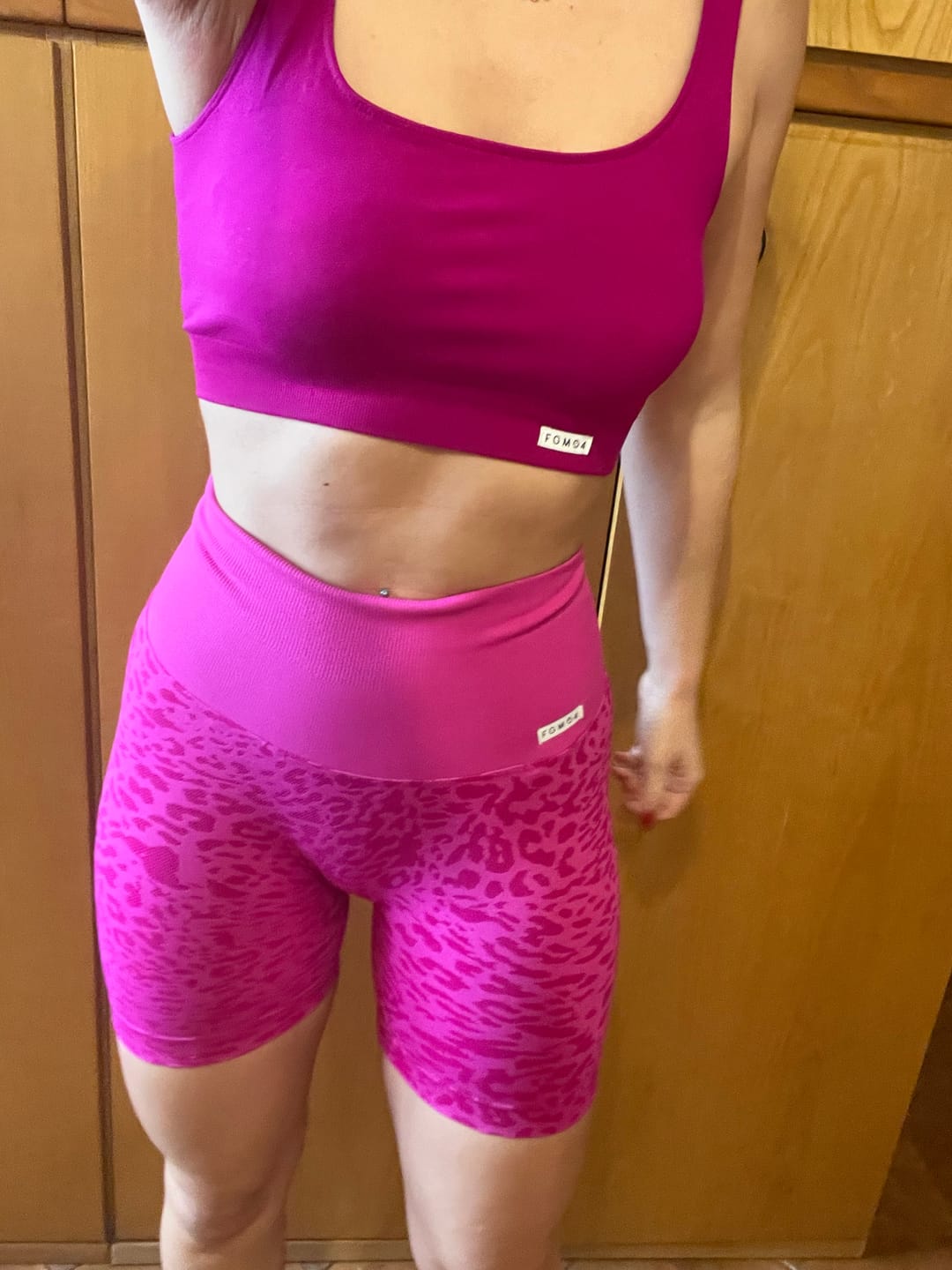 Customer photo review of Shorts Jungle Leopardo Fuxia